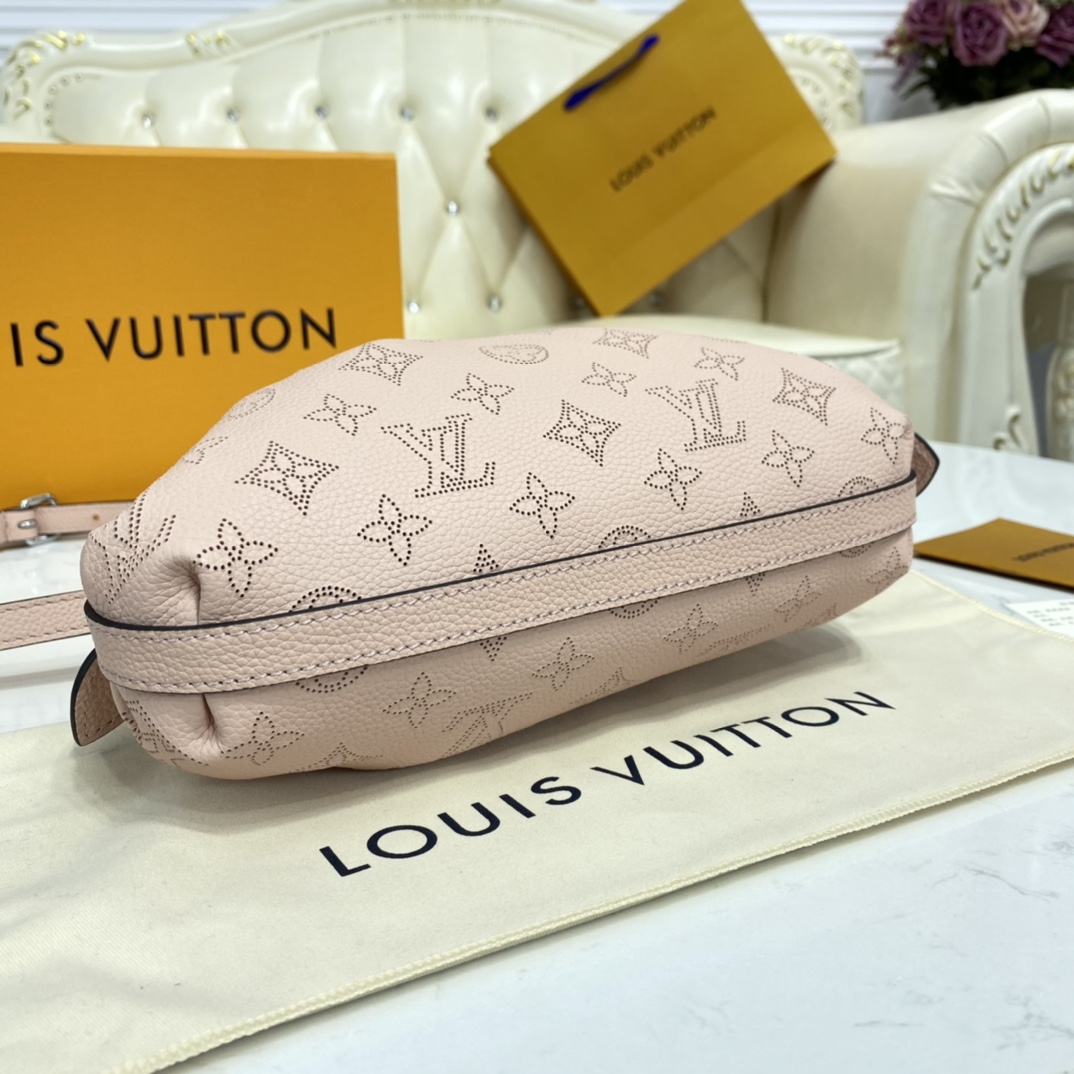 Louis Vuitton SCALA MINI POUCH Handbag Monogram Mahina M80989 Coquille